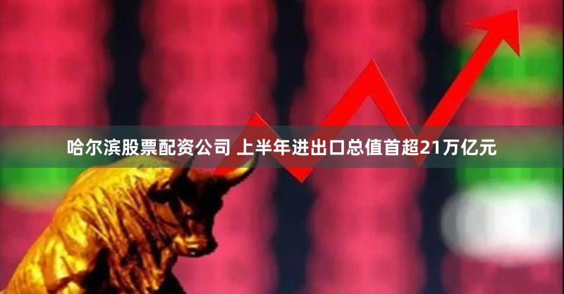 哈尔滨股票配资公司 上半年进出口总值首超21万亿元